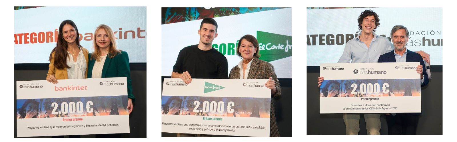 3 ganadores Premio jovenes mashumano 2022