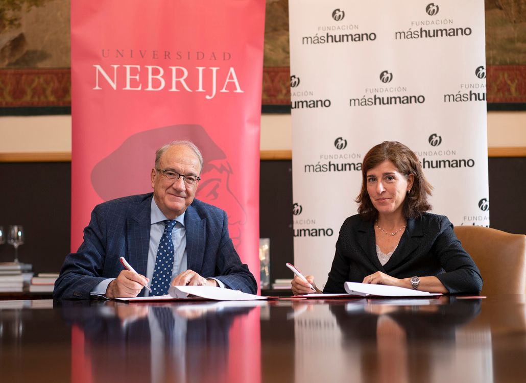 La Fundación máshumano y la Universidad Nebrija acuerdan colaborar en actividades académicas