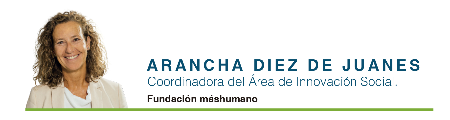 Arancha Diaz de Juanes firma Fundacion mashumano