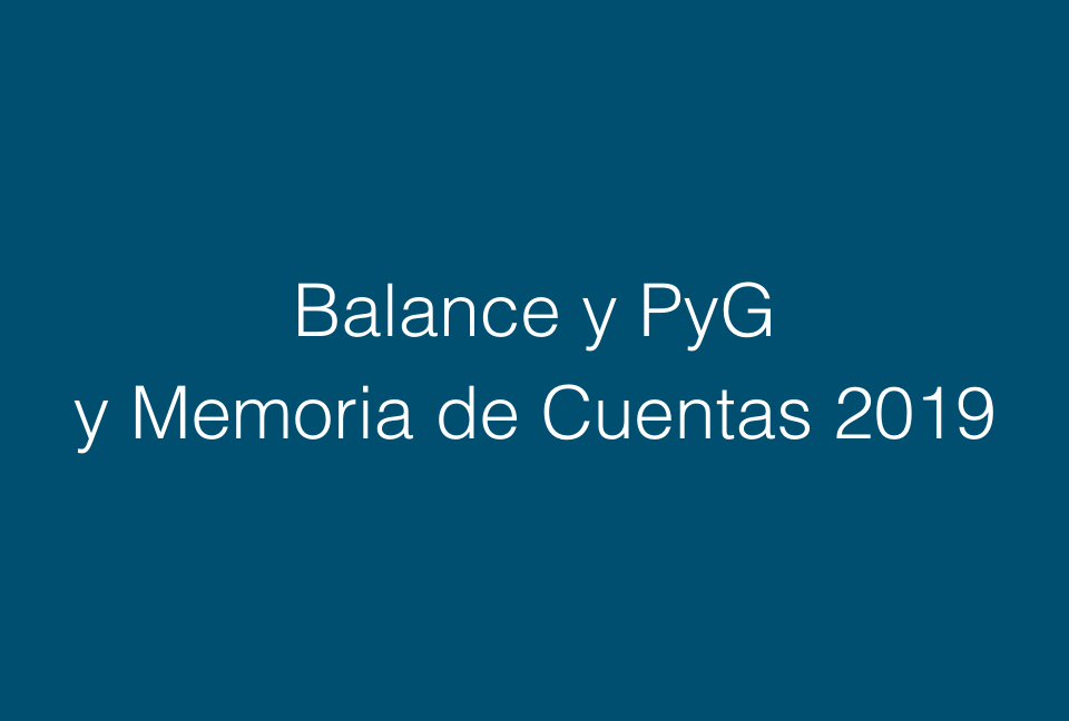 Balance y PyG  2019